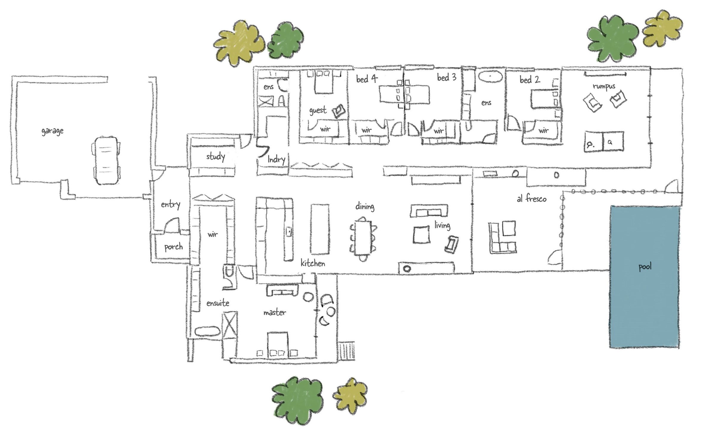 custom home design and floor plan by luxury home builder in mornington peninsula