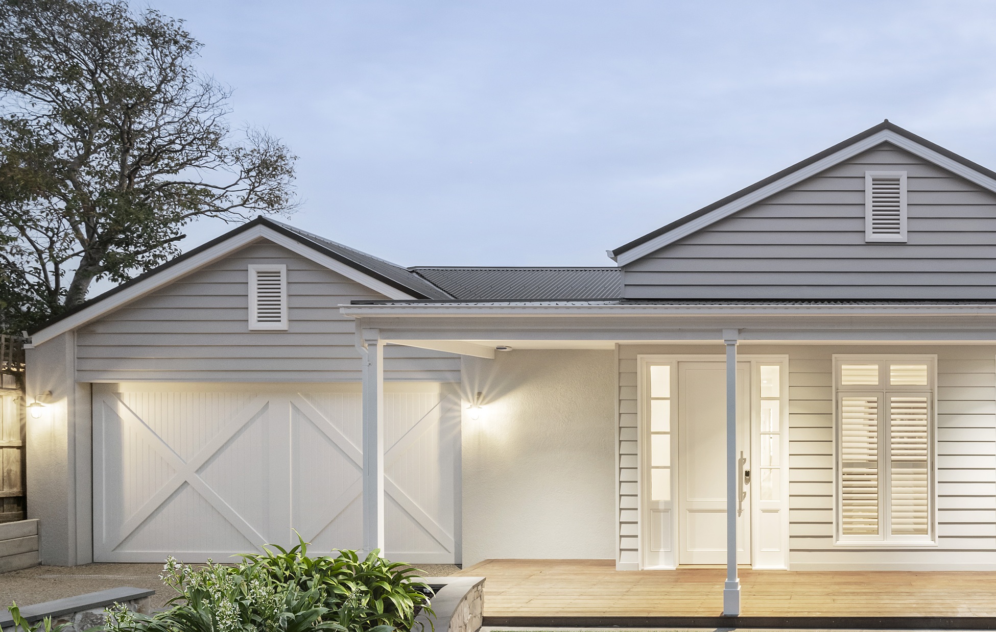 Double-height void living area Carora Residence custom design South East Melbourne builder