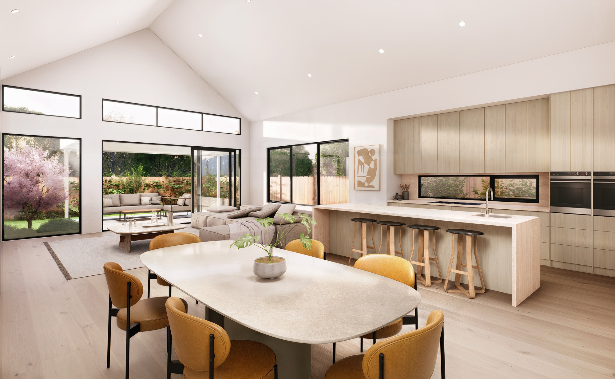 Saltspring by Beachstone Homes showcasing clean lines, open-plan living, and seamless indoor-outdoor connection.